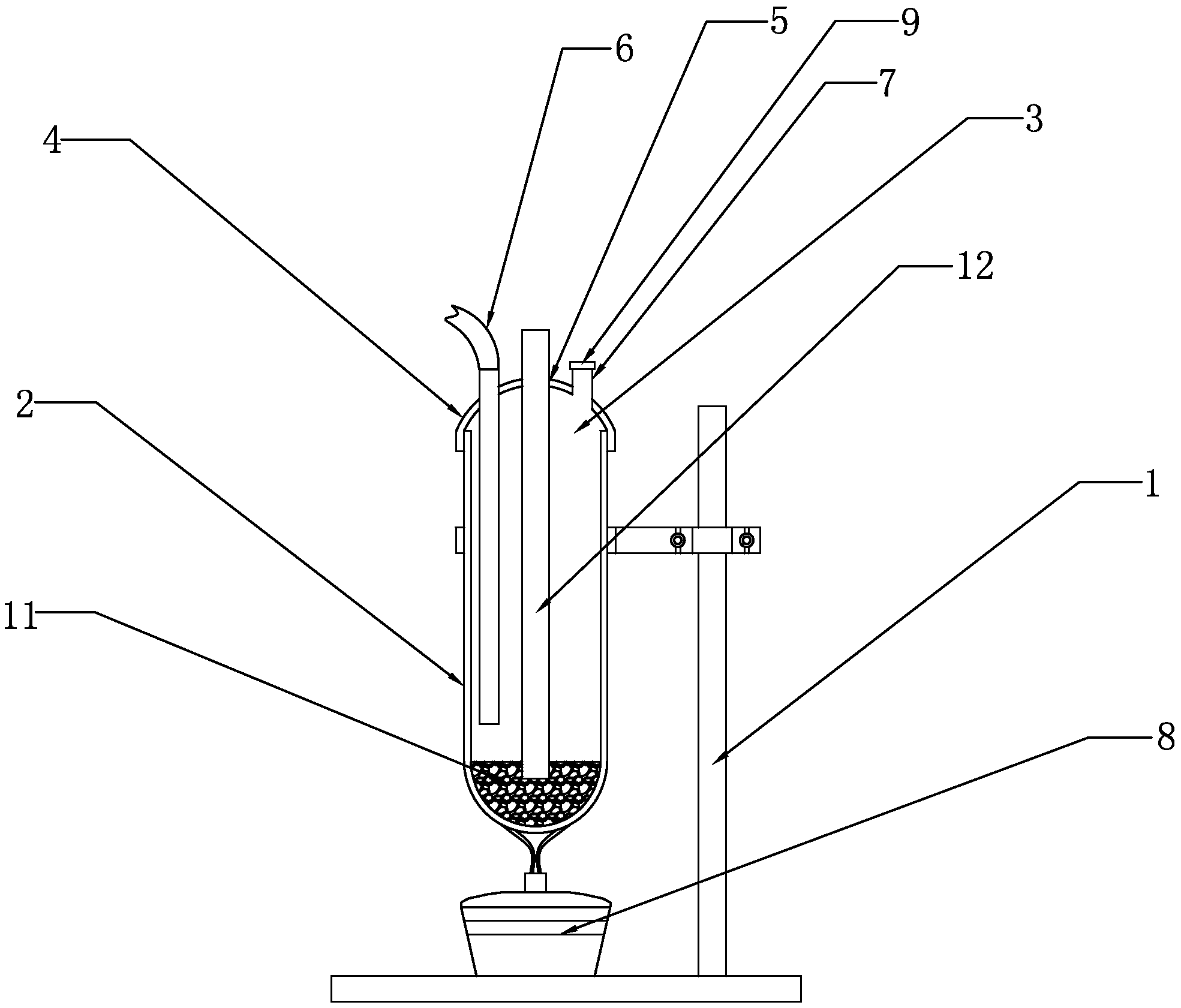 一种直拉重掺锑硅单晶锑源提纯装置