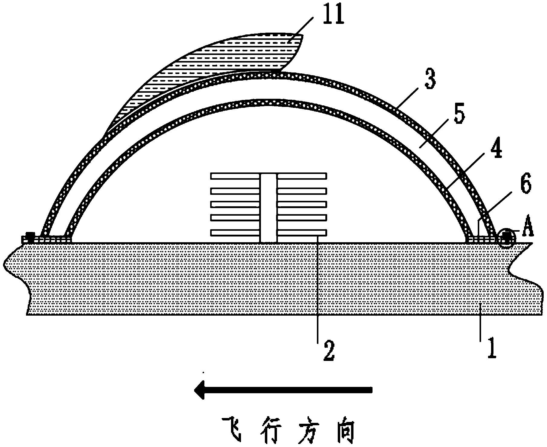 一种抗冲击性无人机高透波性天线罩