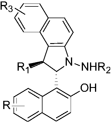 一种手性2,3-二芳基苯并吲哚啉类化合物的不对称合成方法
