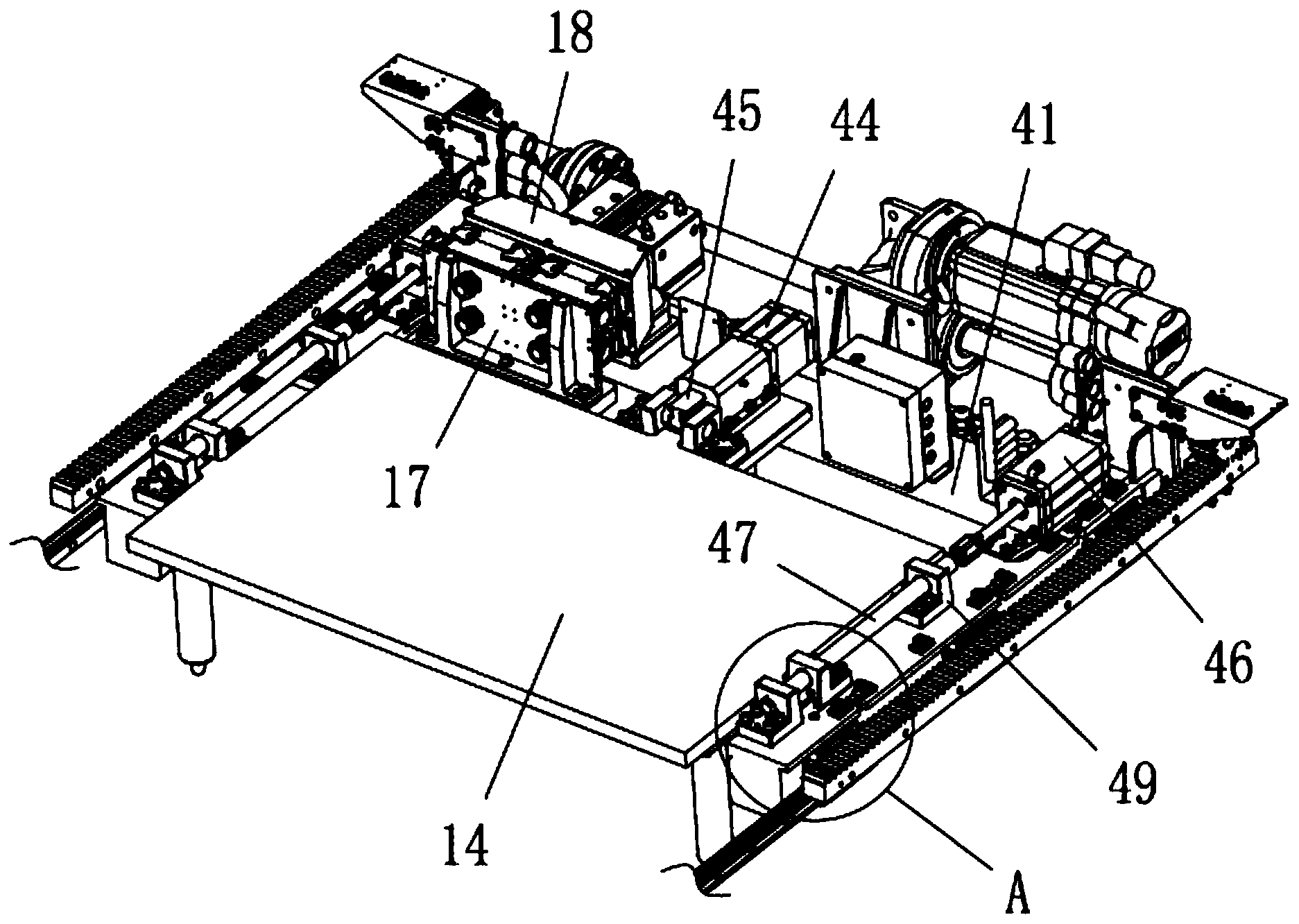 一种加热板安装移动机构