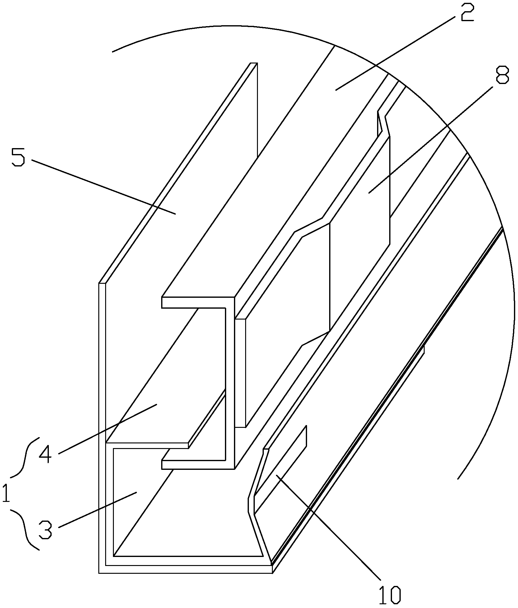一种应用于抽油烟机的滑轨结构
