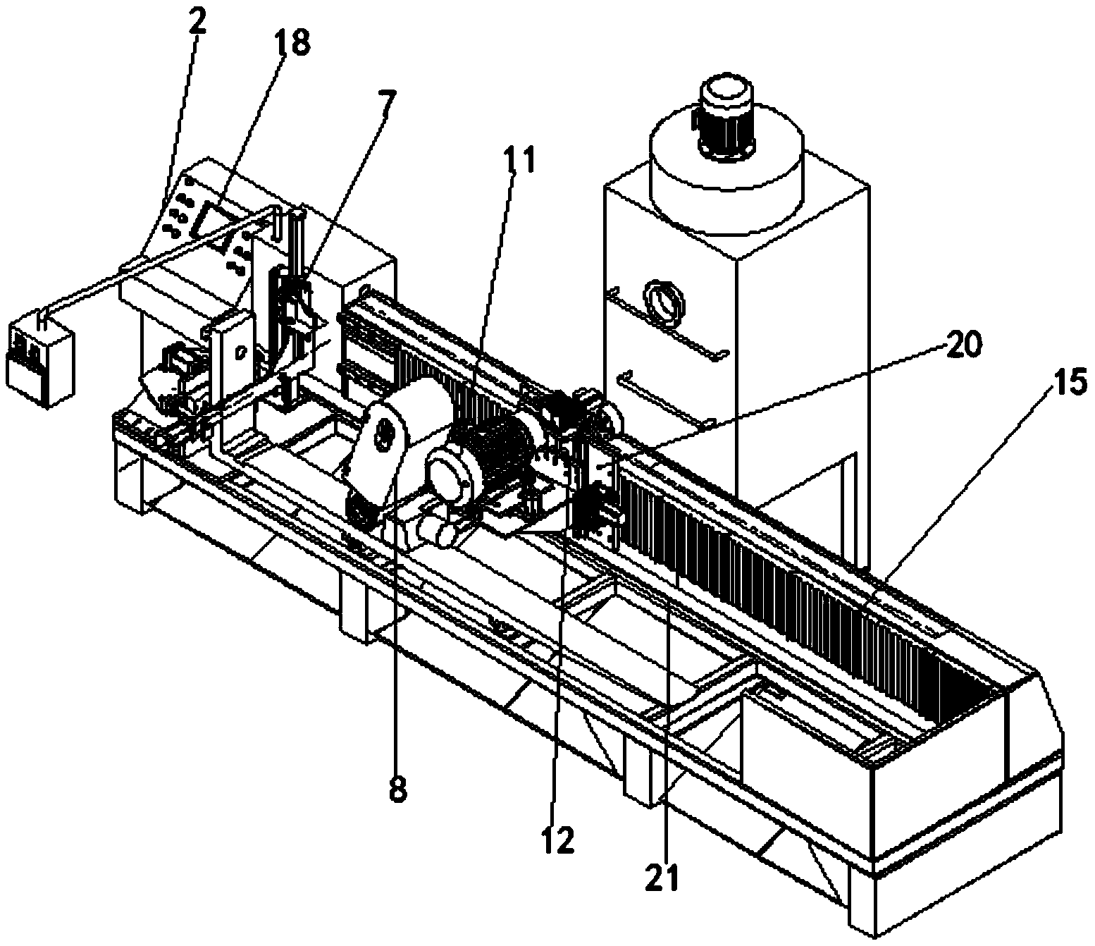 一种新型货叉抛光机