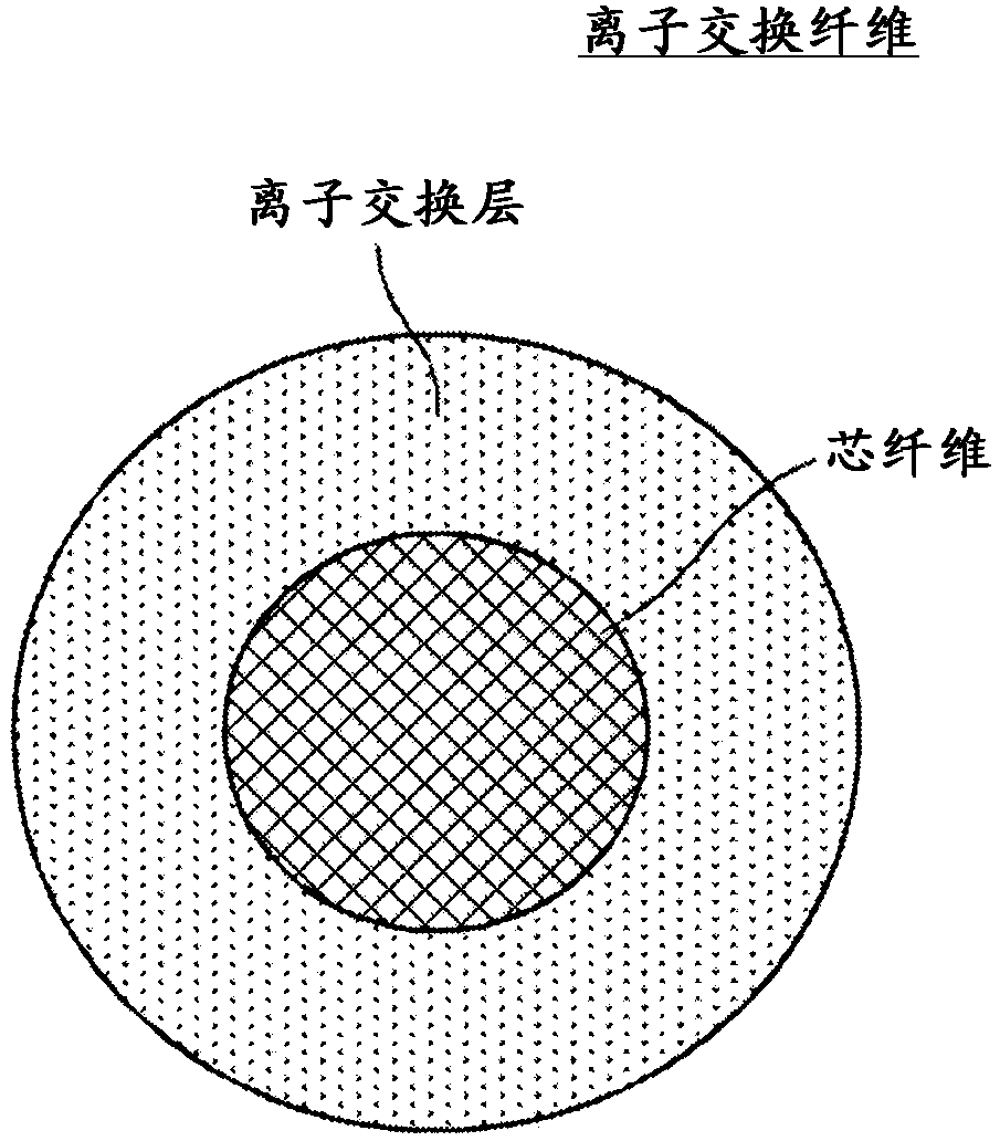 离子交换纤维,净水过滤器及水处理方法