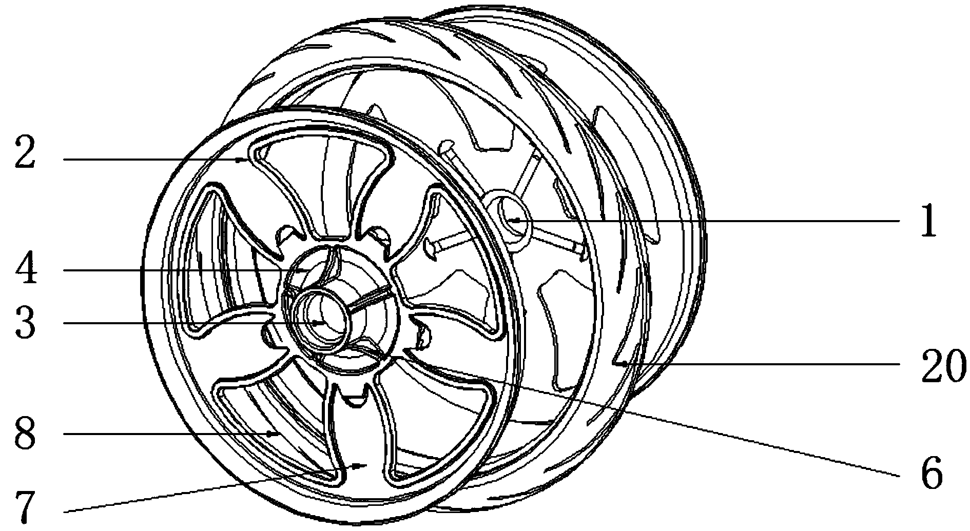 一种发光型儿童车轮