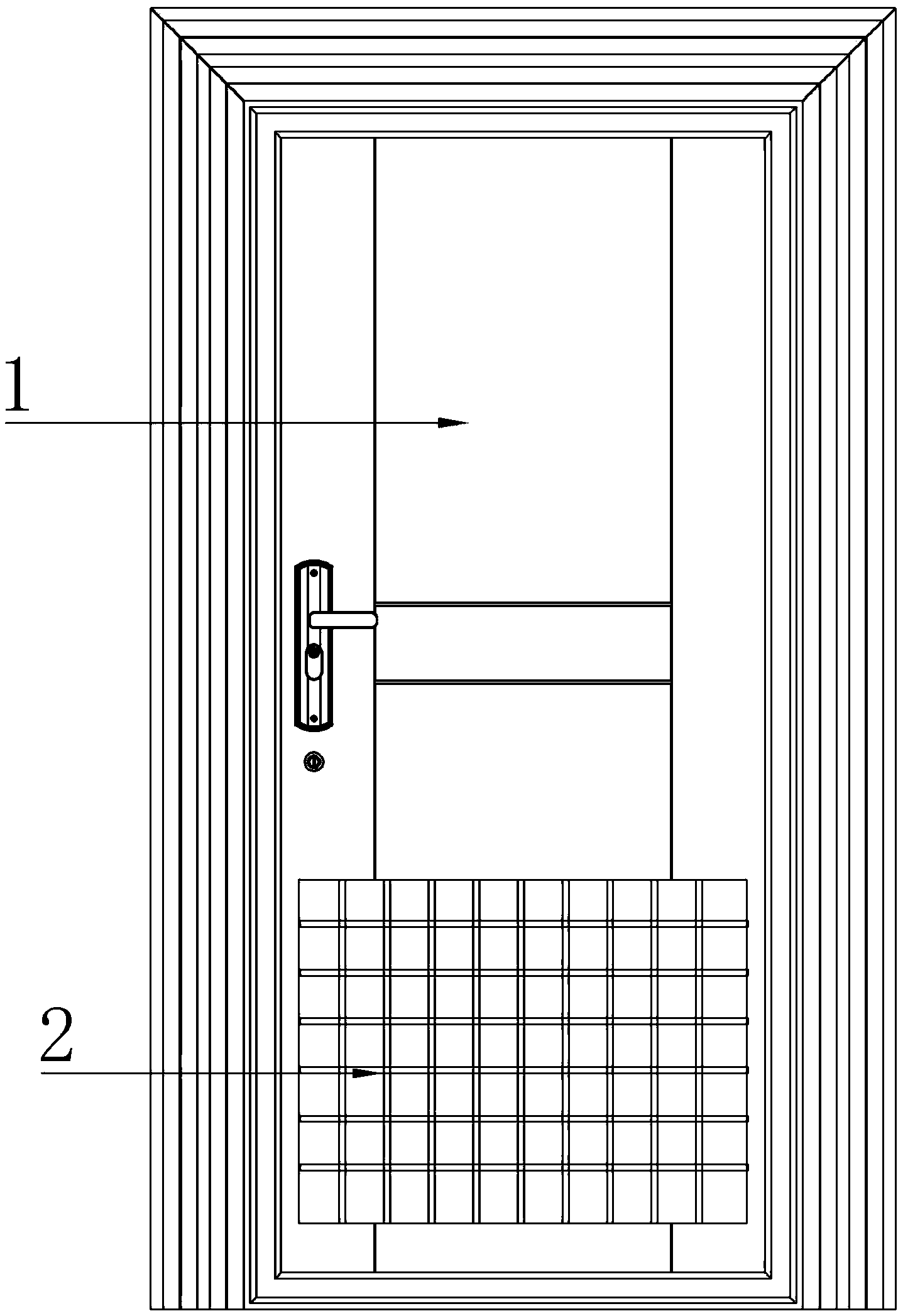 防盗门的门体结构