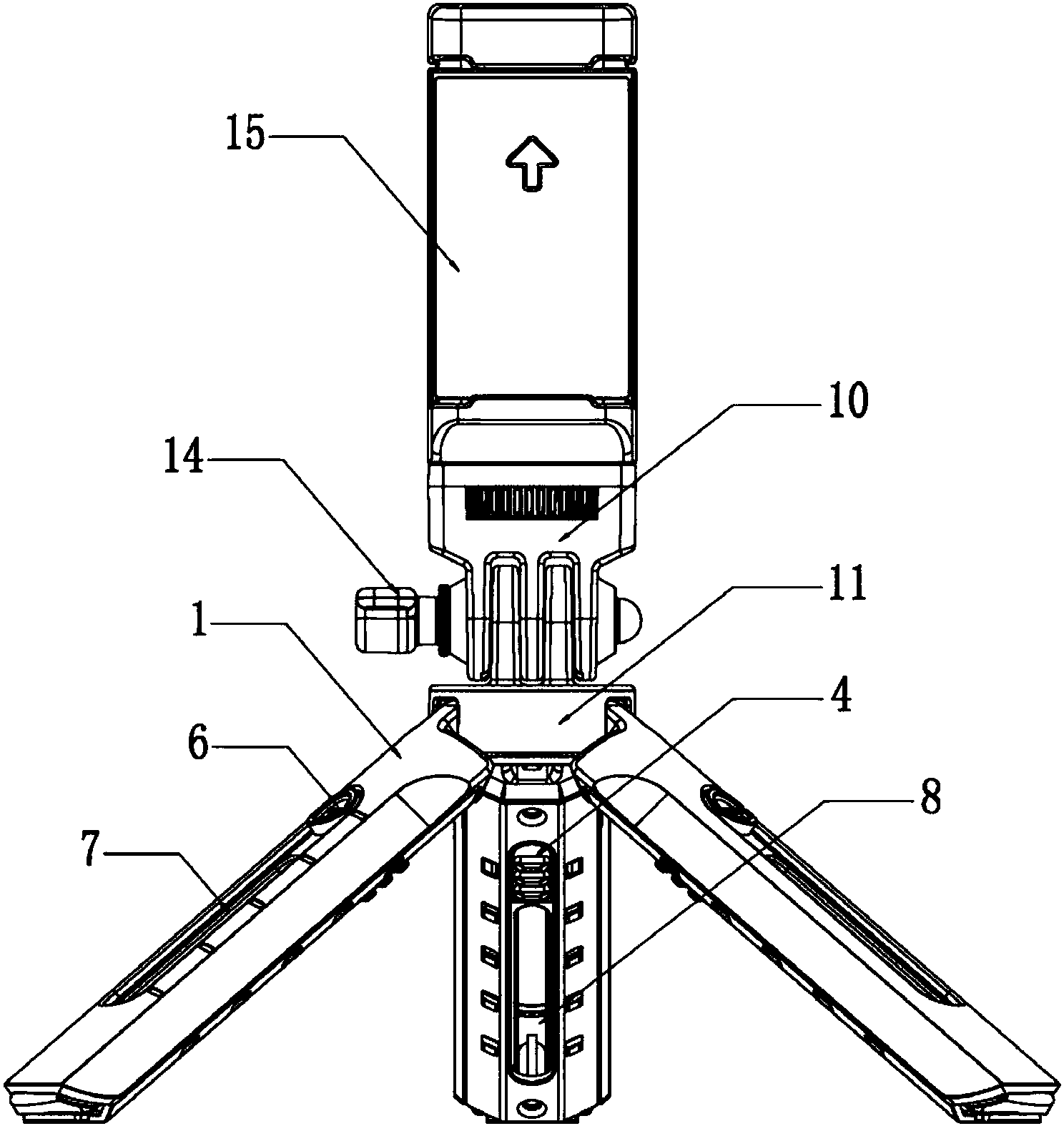 一种多功能桌面三脚架