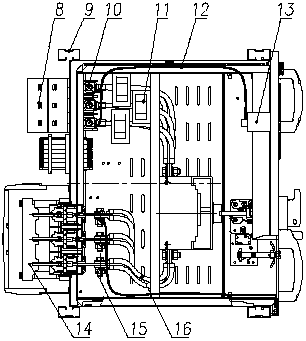 低压开关设备抽屉单元触头温度监控装置