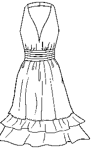 荷叶边无袖连衣裙的制衣方法