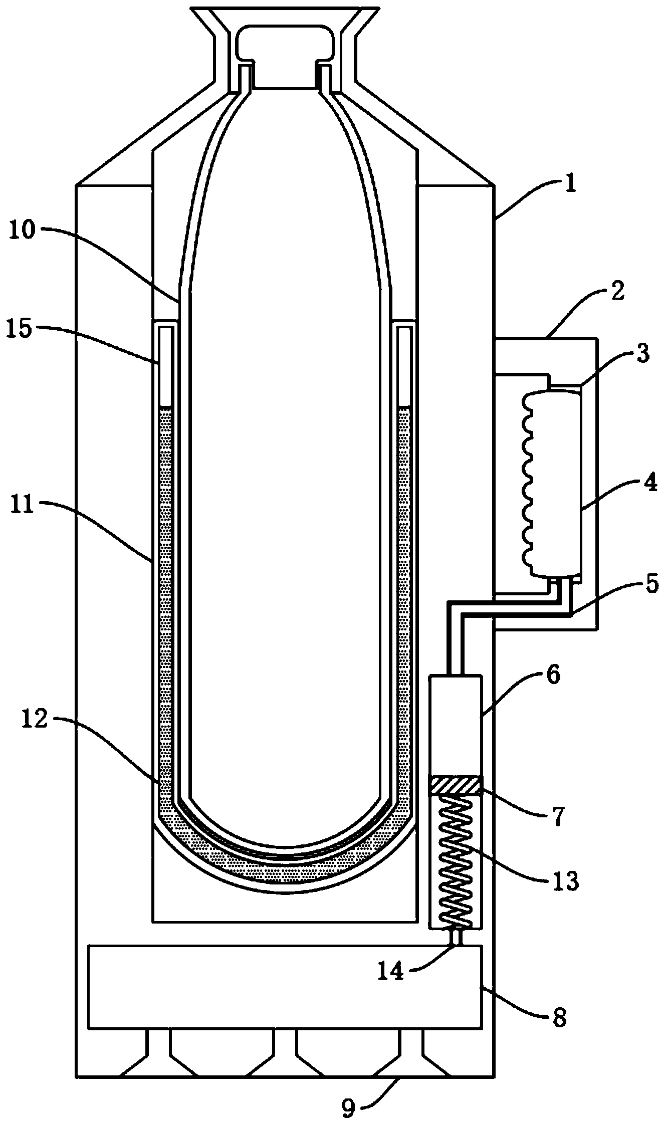 一种防倒的热水瓶