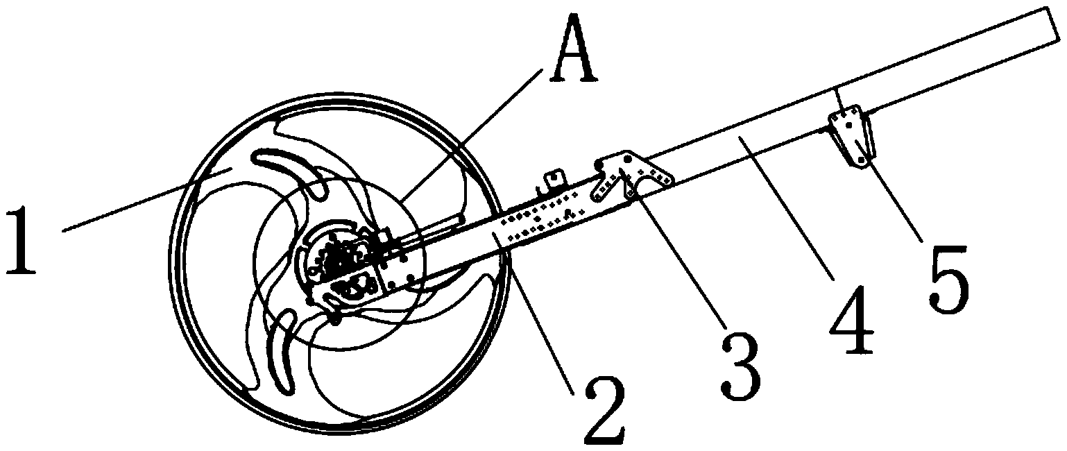 一种可折叠测距轮