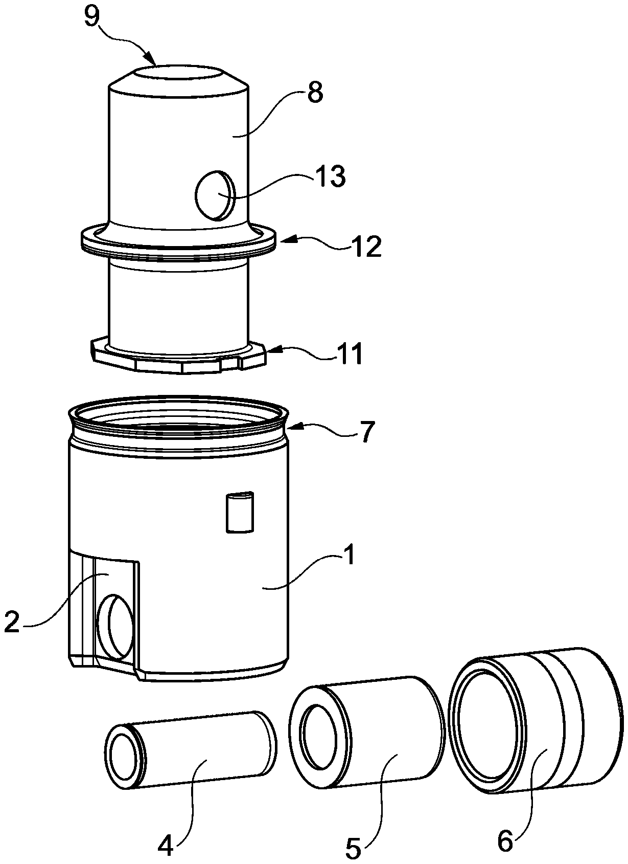 轻量化的滚轮挺柱