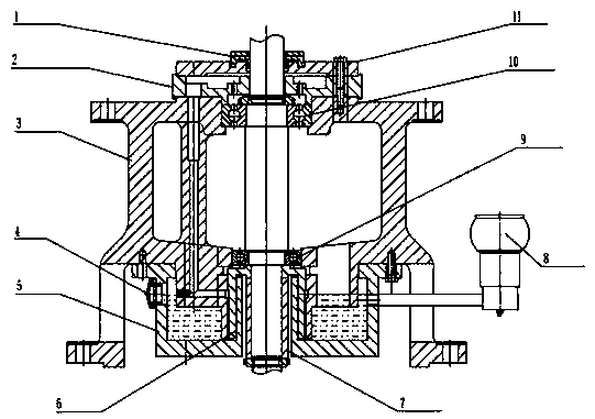 一种立式泵稀油自润滑轴承体