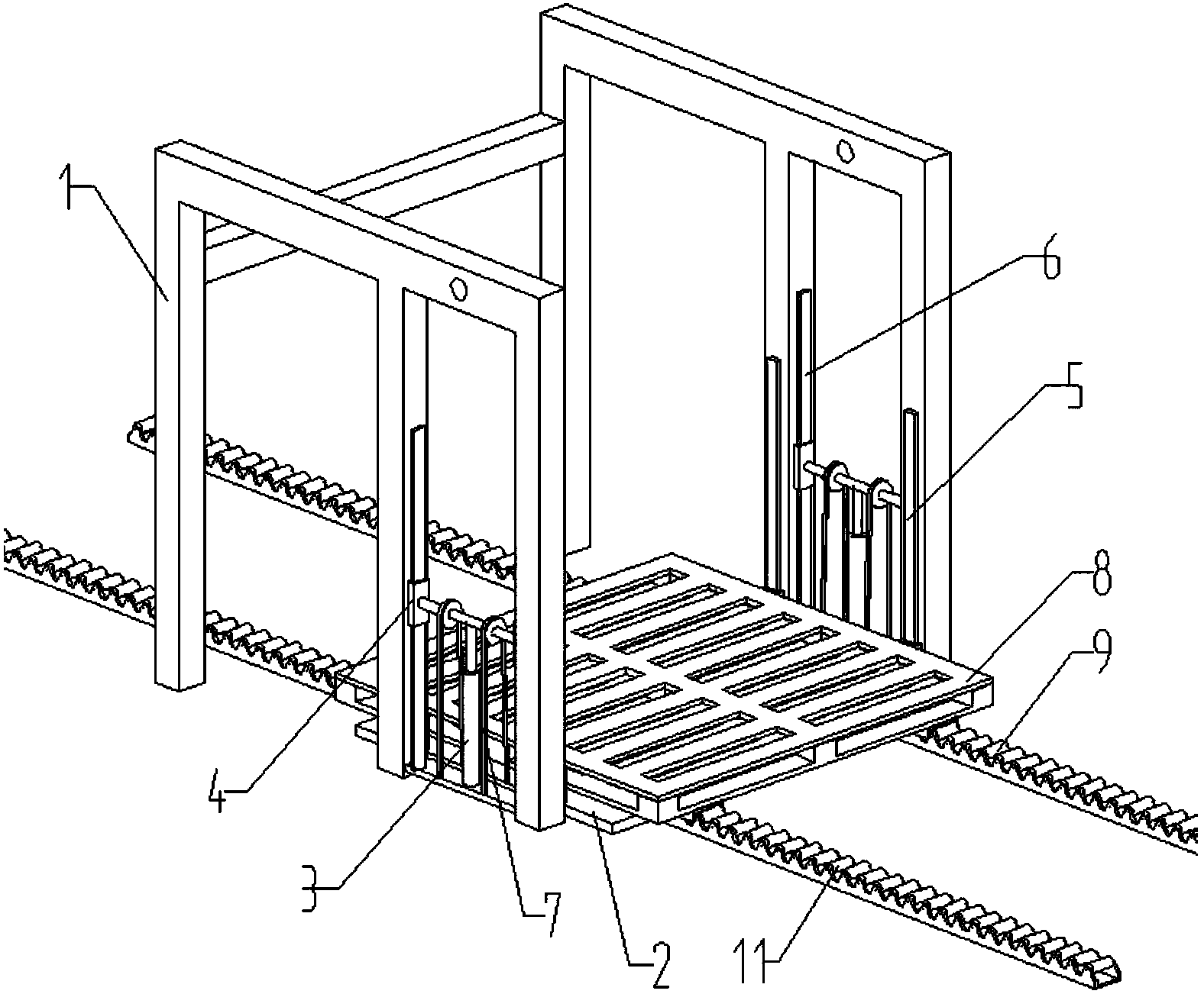 一种纸板抬升装置