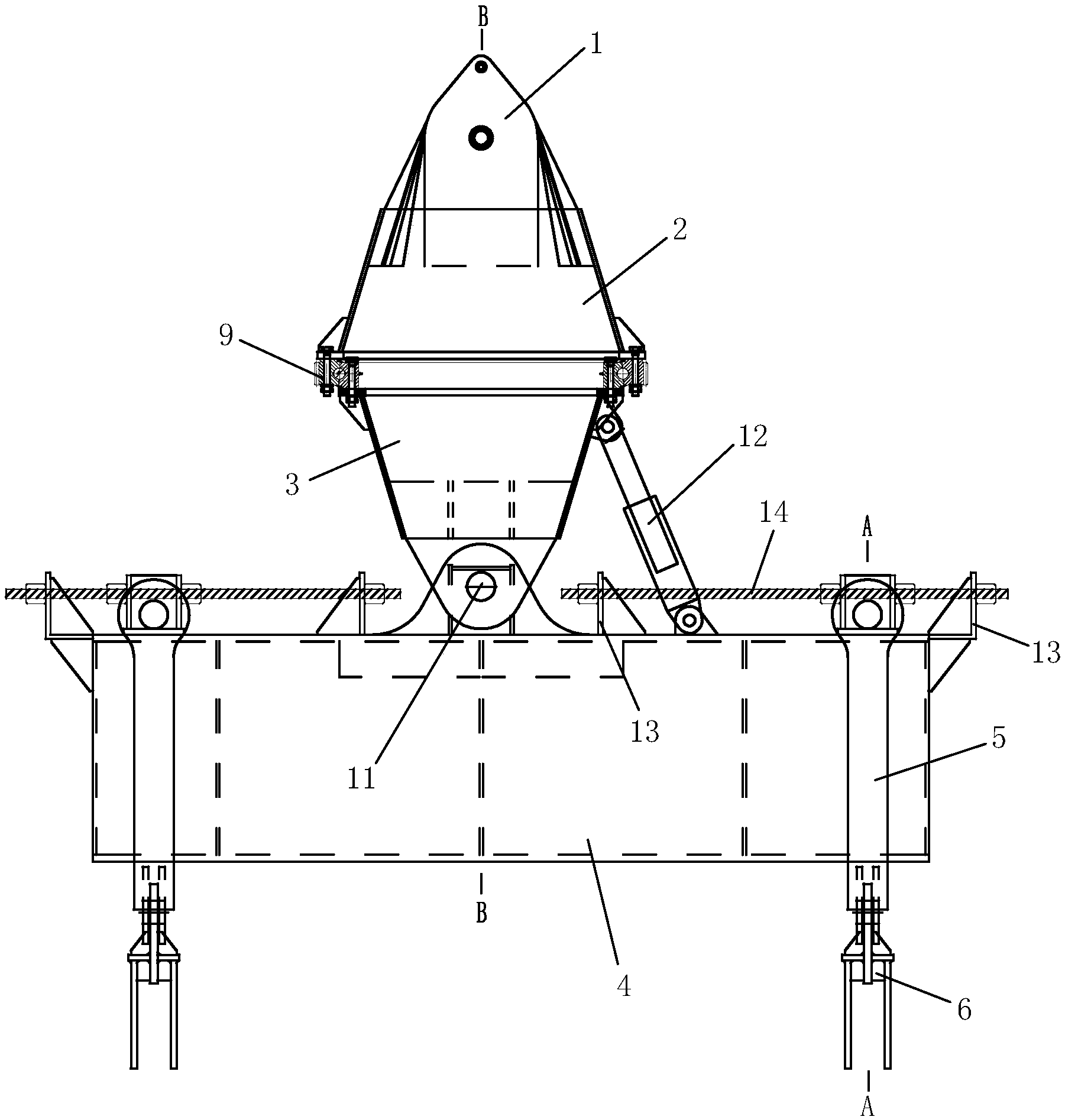 一种起重吊装用万向旋转吊具结构
