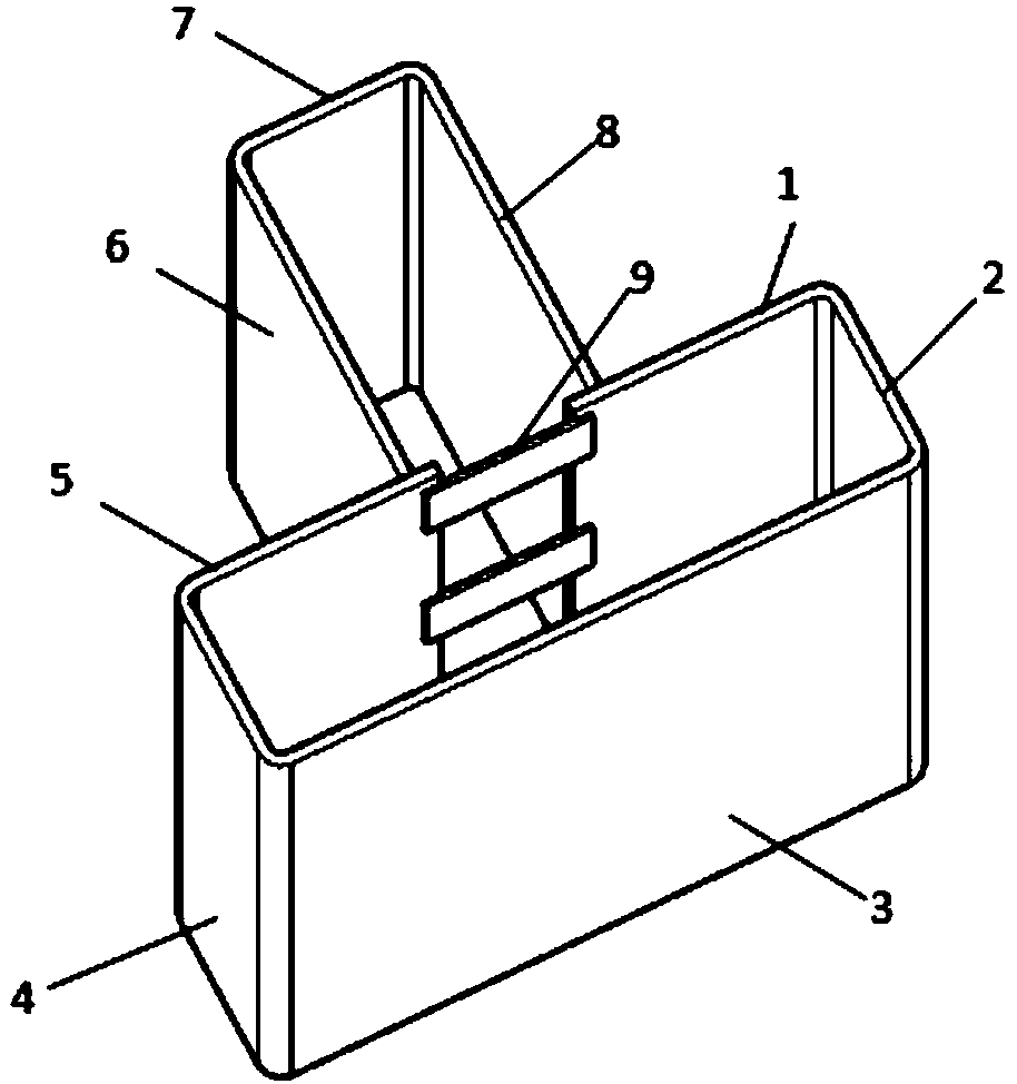 一种t形钢管混凝土组合柱