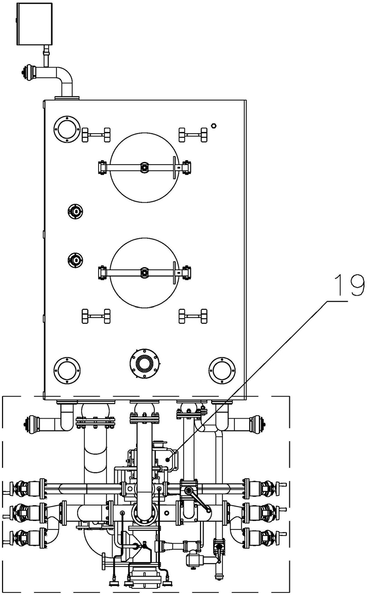 [0020]图4是本实用新型泡沫箱体的箱体结构示意主视图; [0021]图5是本